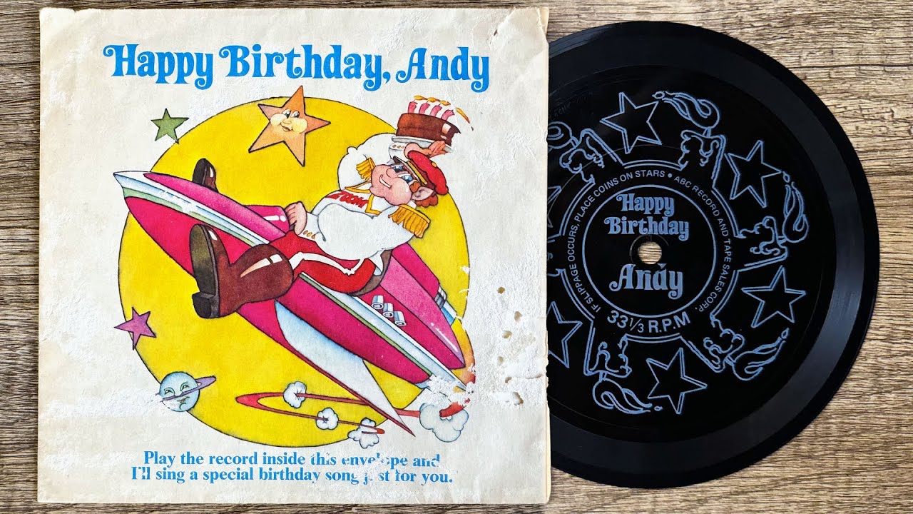 Happy Birthday, Andy from Captain Zoom (1970's Novelty Record