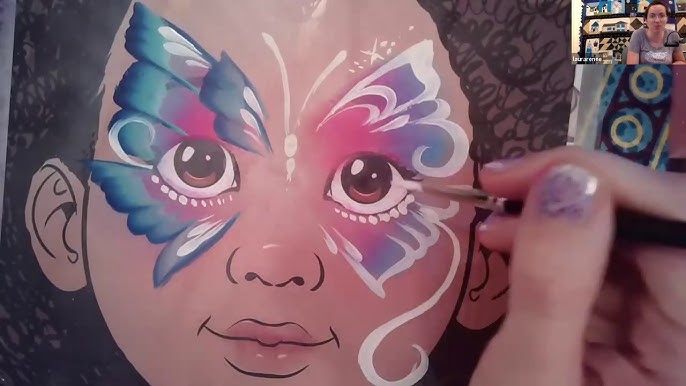 Art Shed Blog KIDS Blue Monster Face Paint Tutorial