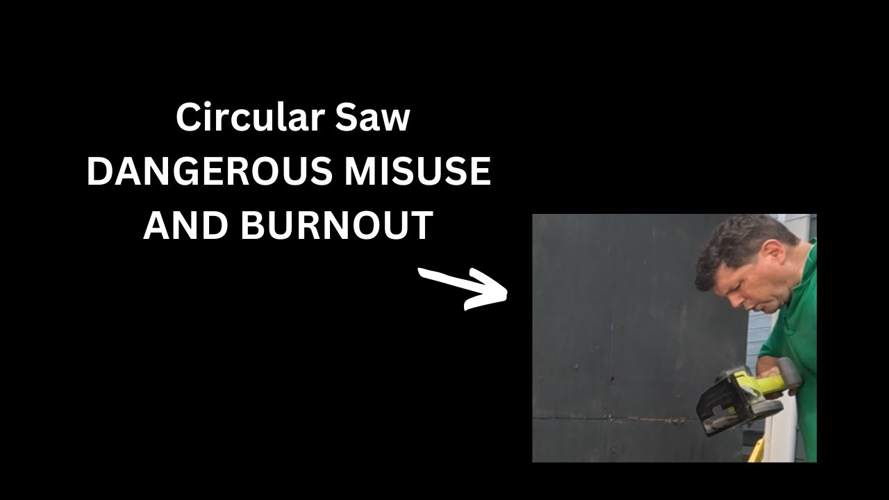 DANGEROUS USE of Circular Saw Shed Rescue II - YouTube
