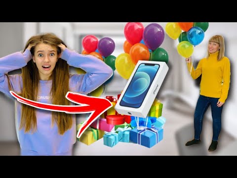 Подарки на День Рождения МАМЫ / ПОДАРИЛИ Айфон 12 pro max ?/ МАМА ПЛАЧЕТ /  НАША МАША