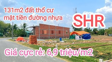 Đất thổ cư Cần Đước giá rẻ| Diện tích 131m2 ngang 5m, mặt tiền đường nhựa,SHR| LH:0339.665.442