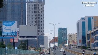 Phnom Penh Skyline 2019, View Capital of Cambodia, Building Construction Skyscrapers In Phnom Penh
