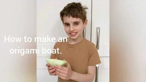 How to make an origami paper boat that floats.
