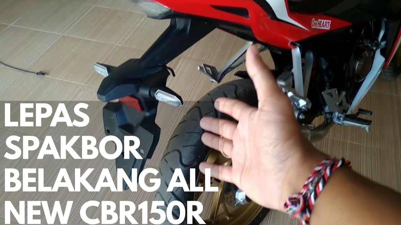 CARA MELEPAS SPAKBOR BELAKANG ALL NEW CBR150R YouTube