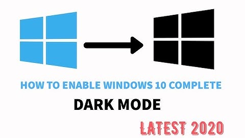 How To Enable Dark Mode In Windows 10 . LATEST JULY 2020 ( OFFICIAL).