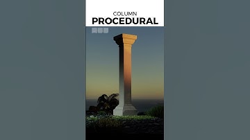 Random Procedural Column Generator HDA (Houdini Digital Asset) #houdini #3d #procedural