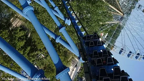 Mr. Freeze: Reverse Blast Back Row (HD POV) Six Flags St. Louis