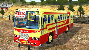 KSRTC EICHER BUS MOD FOR bus simulator Indonesia ,BUSSID V3.7.1#bussidmods 😎😍