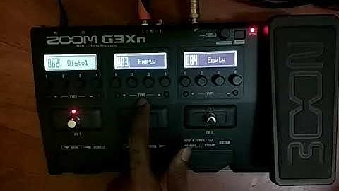Zoom G3xn how to make patch..