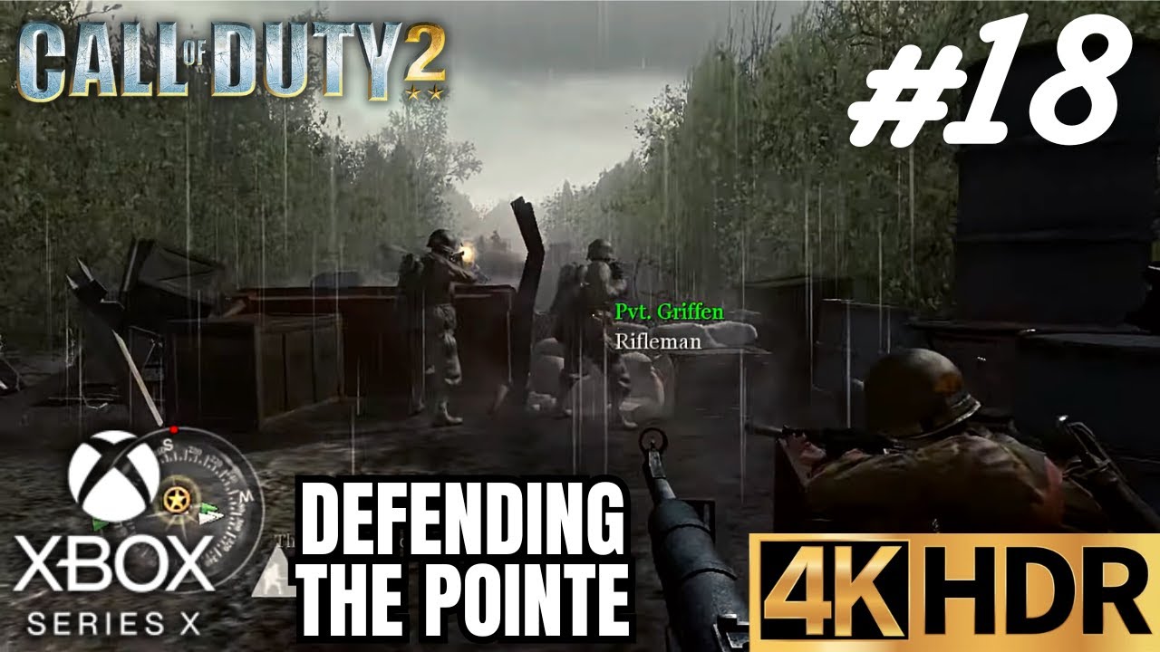 Call of Duty 2 | MISSION 18: Defending the Pointe | Xbox Series X|S | 4K HDR | NO COMMENTARY GAMING