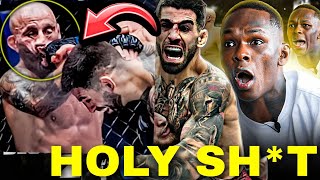 Israel Adesanya *SHOCKED😳 BY ILIA TOPURIA KO Alexander Volkanovski #israeladesanya #iliatopuria #mma