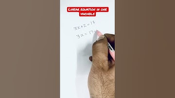 Linear equation in one variable #shorts #MatheMatica23
