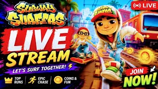 SUBWAY SURFERS LIVE 🔴 Crazy High Score Gameplay! hack mood 😱 #challenge