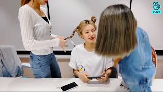 Idol Fixing Each Other's Hair Part 6 - Girl Group Version