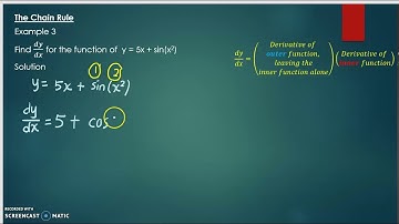 7th video: MAT183 - Chain Rule - Example 3