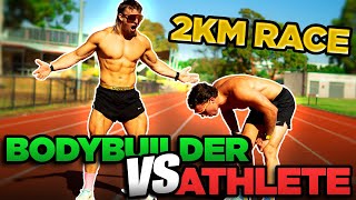 AUSTRALIAN BODYBUILDER VS ATHLETE: 2km Running Race