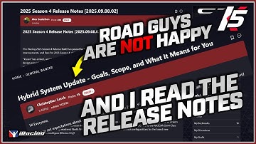 iRacing 2025 Season 4 Release Notes