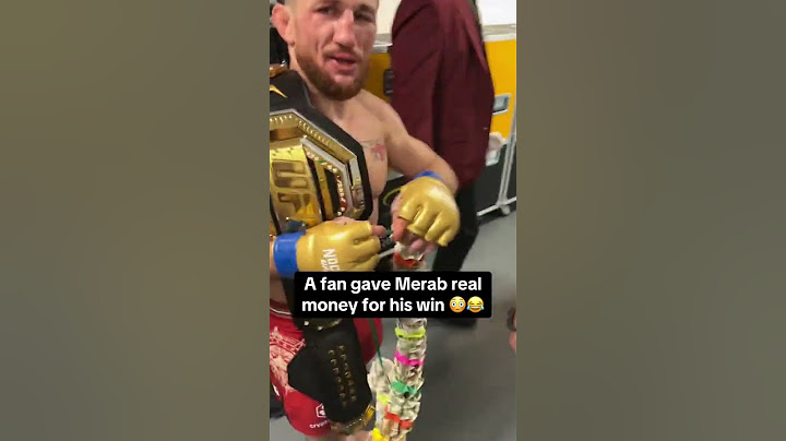 Un fan a offert de l'argent à Merab 😂#NocheUFC #UFC306