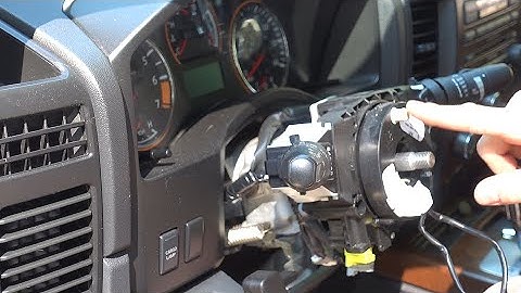 How to replace Clock Spring - Fix Air Bag light and horn on Nissan Titan