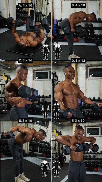 Dumbbell UPPERBODY Workout (No Bench) #1