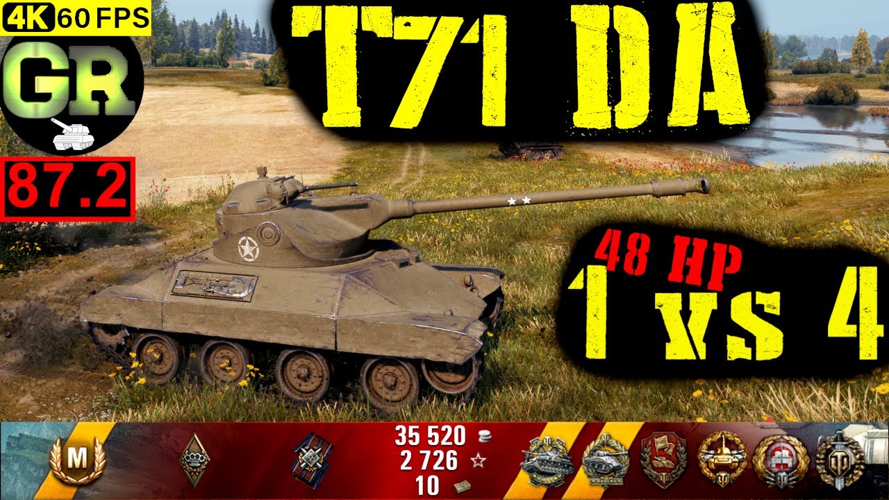 World of Tanks T71 WoT Replay - 8 Kills 3.8K DMG(Patch 1.5.0) - YouTube
