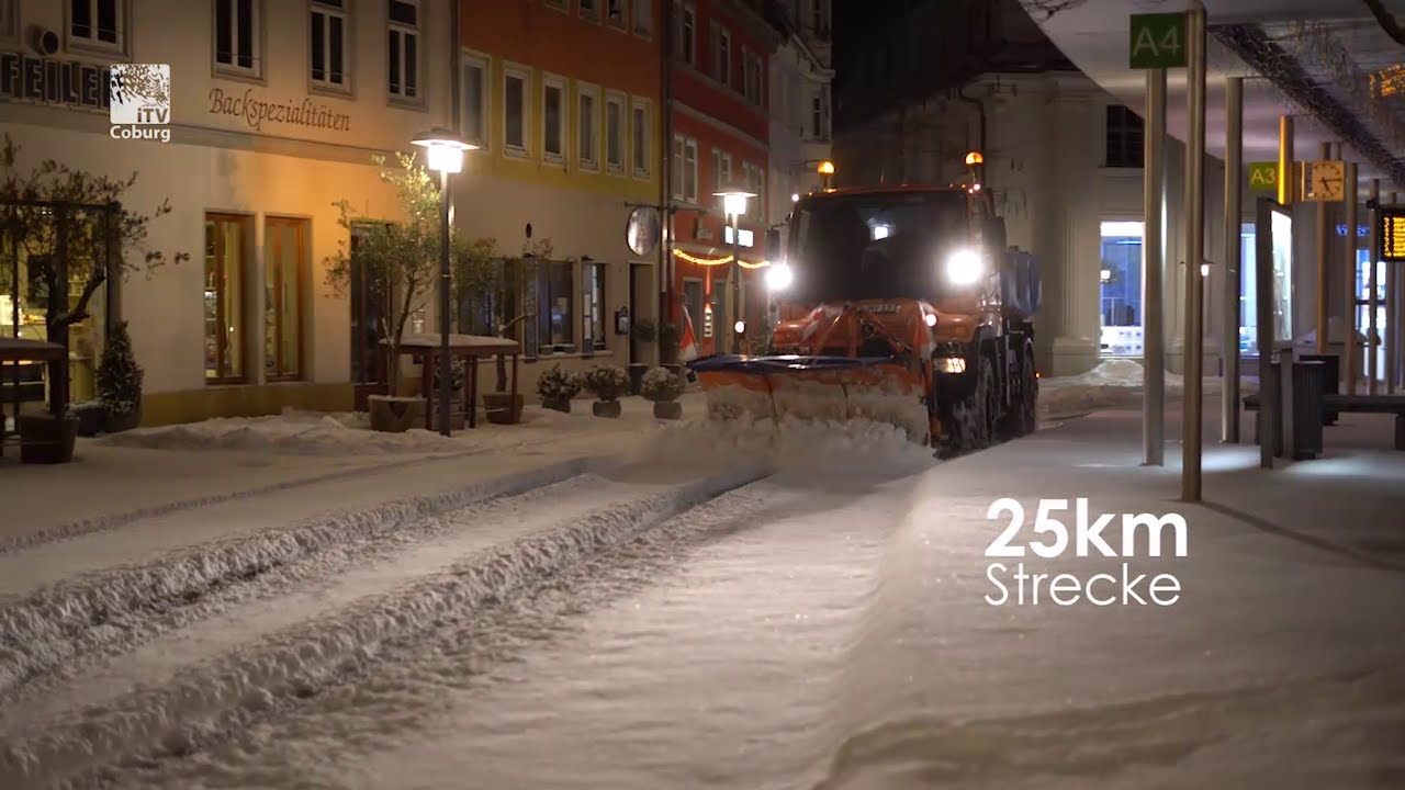 Schnee adé dank CEB | Mit dem CEB früh morgens unterwegs in Coburg | SÜC Coburg