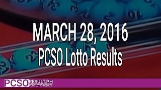 PCSO Lotto Results March 28, 2016 (6/55, 6/45, 4D, Swertres & EZ2)