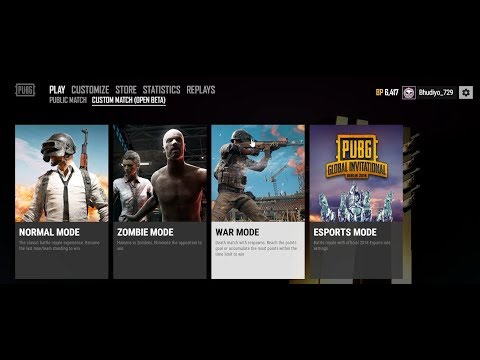 Video: PUBG Custom Matches - Modalità Guerra E Come Unirsi E Creare Una Partita Personalizzata Per Giocare A Deathmatch E Spiegazioni Sugli Zombi