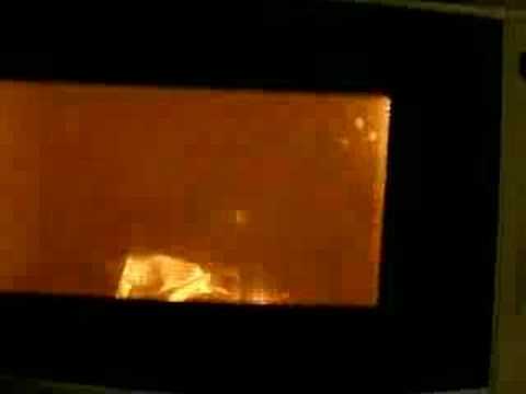 Tin foil in microwave - YouTube