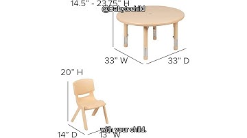 The Flash Furniture Emmy Activity Table Set Review: Safe, Adjustable, and Child-Friendly.