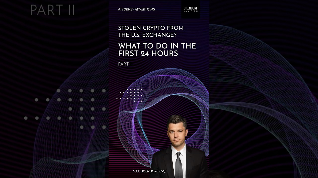 Crypto Fraud Victim? Lawyer Max Dilendorf Shares Critical Next Steps -  YouTube