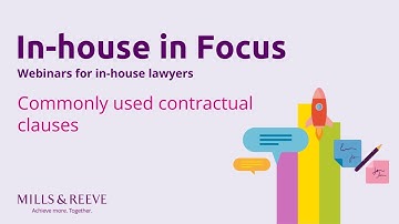 In-house in Focus: Commonly used contractual clauses