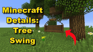 Tree Swing Tutorial! (Cool Minecraft Designs)