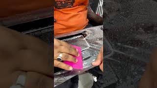 Installation of Protective Paint Film on Interior Automotive Gear Components |