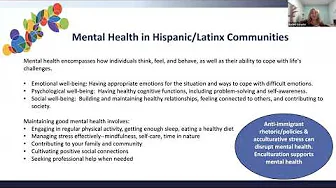 Hispanic Heritage Month Webinar: A Conversation on Culture, Identity and Mental Health