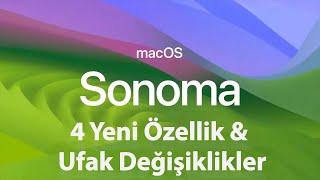 macOS Sonomda'daki Yenilikler