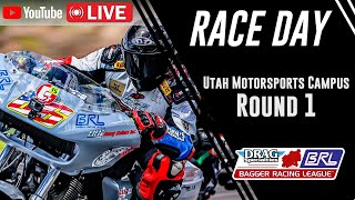 2022 Bagger Racing League Round 1  Utah Motorsports Campus  Full Live Broadcast