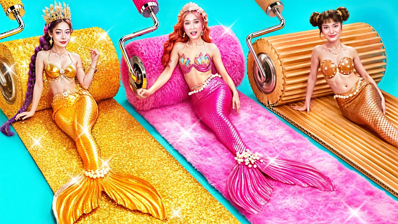 Lumignon ❤︎ kirakira bijou mermaid set up Kpop Demon Hunters Room Makeover: Rumi Mermaid DIY Bed Glow Up