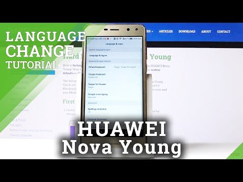 How to Change Language in HUAWEI Nova Young – Language Settings