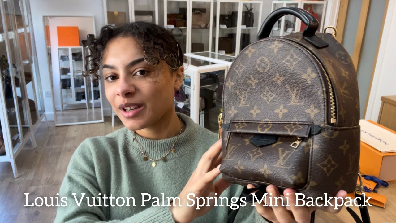 Louis Vuitton Palm Springs Mini Backpack Review - Youtube