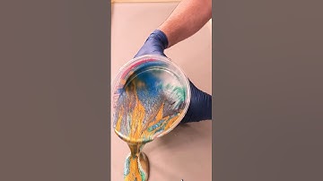 Mixing WILD Colors together with Epoxy #shorts