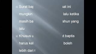 CARA MUDAH MENGURUS PEMBAHARUAN SURAT BAPTIS