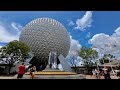 A Saturday Walk Around EPCOT - Filmed in 4K | Walt Disney World Orlando Florida June 2021