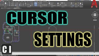 Autocad Cursor Settings & How To Change Crosshair Size, Color Quickly 2 Minute Tuesday