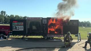 Maine Office of State Fire Marshal fire sprinkler demonstration Union Fairgrounds August 6, 2026
