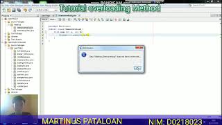 TUTORIAL  OBJECT ORIENTED  PROGRAMMING  JAVA BY MARTINUS PATALOAN