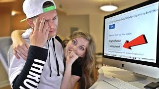 DELETING YOUTUBE CHANNEL PRANK ON BOYFRIEND!