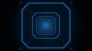 Blue light tunnel looping video || Video Only 4K 60fps