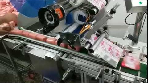 Automatic Self Adhesive Top Roller Sticker Labeling Machine for Ham Sausage Packing