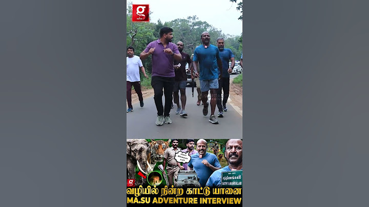 🌳“என் Target 2 hour”🐘🦣Minister Ma.Subramanian's 1st Ever Adventure Interview